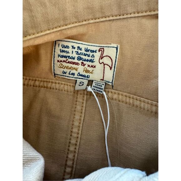 Free People X Sandrine Rose Women's Beige Pockets Collared Jacket Size Small NWT - Picture 8 of 9